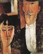 Amedeo Modigliani Bride and Groom oil on canvas